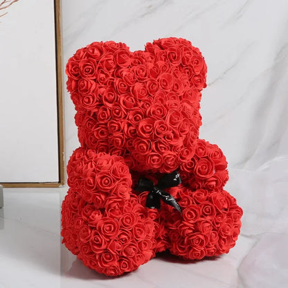 Flower Rose Bear For Valentines Day