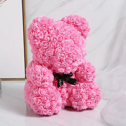 Flower Rose Bear For Valentines Day