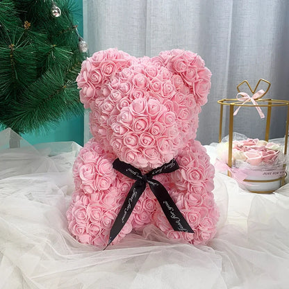 Flower Rose Bear For Valentines Day