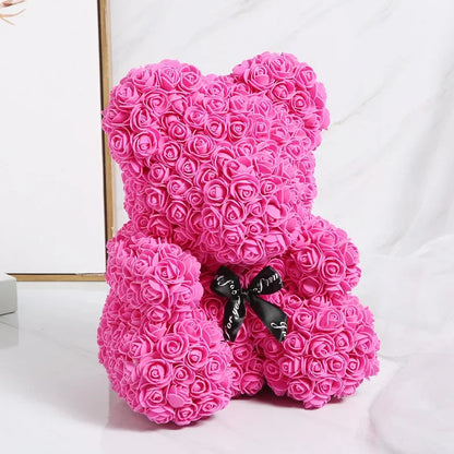 Flower Rose Bear For Valentines Day