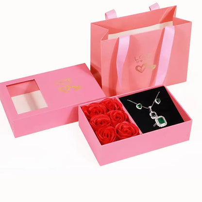 Flower Jewelry Box Six Roses Window Gift Box